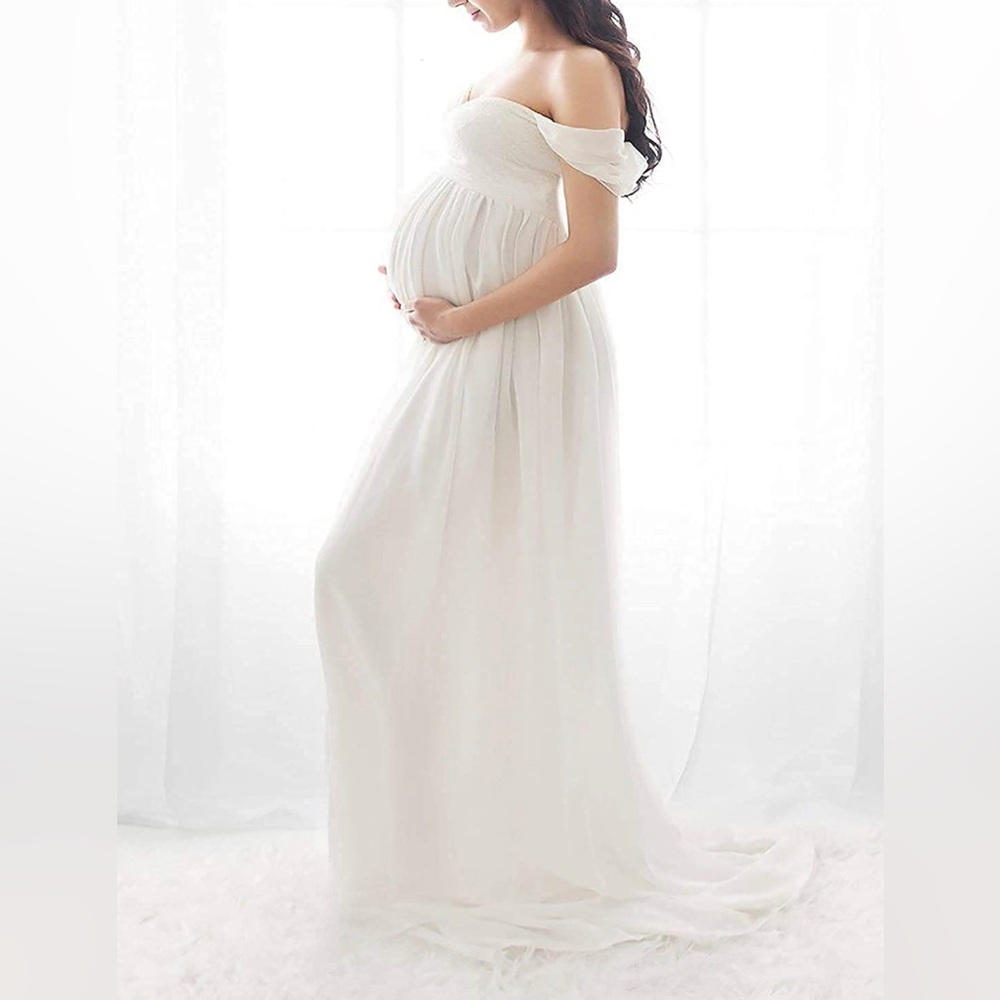 VINMEN Open Belly Maternity Dress
